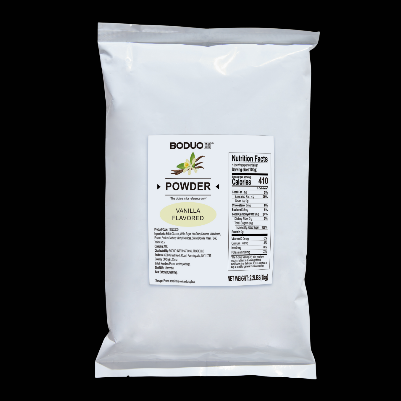 Vanilla Flavored Powder