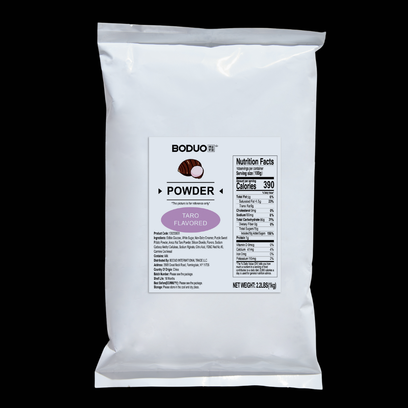 Taro Flavored Powder