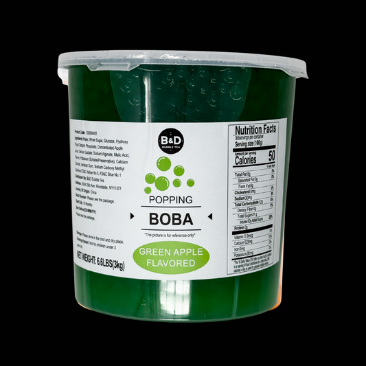Green Apple Flavored Popping Boba
