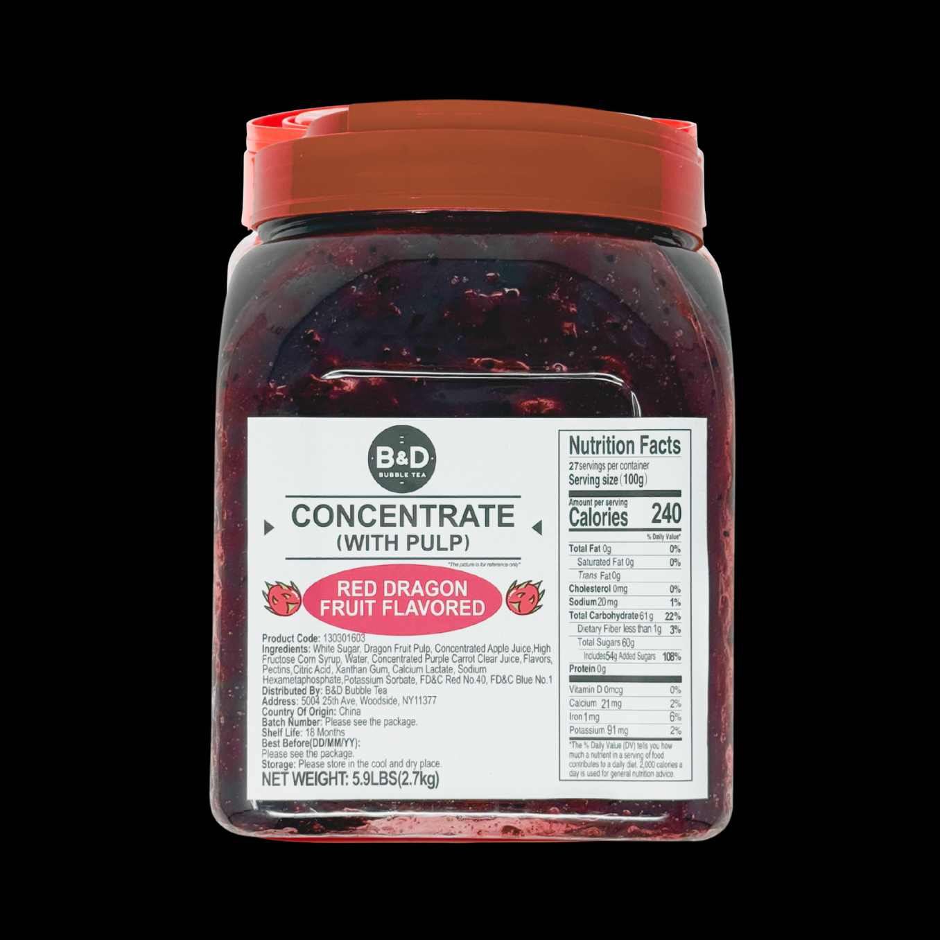 Red Dragon Fruit Flavored Jam